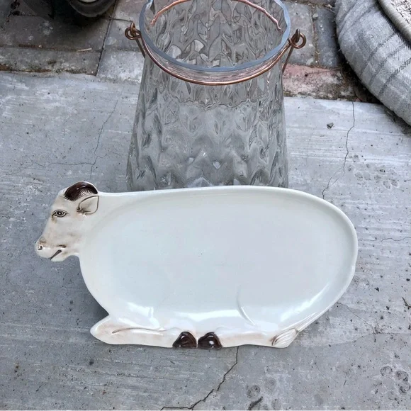 Cow plate. Platter Vintage Porcelain - Picture 5 of 6